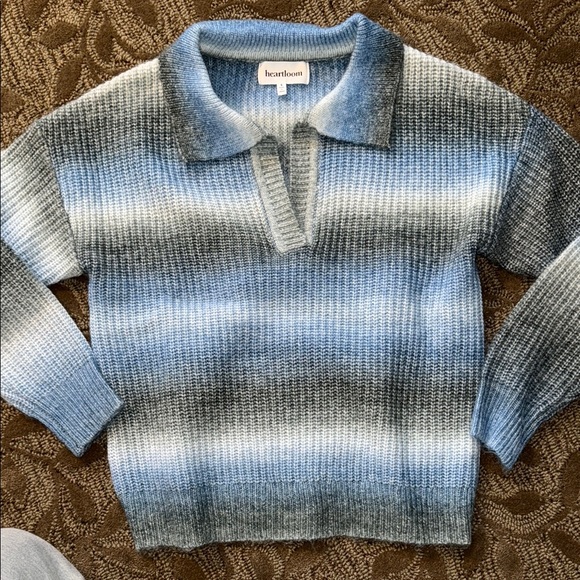 Heartloom Blue and Gray Women's Sweater - Picture 1 of 5